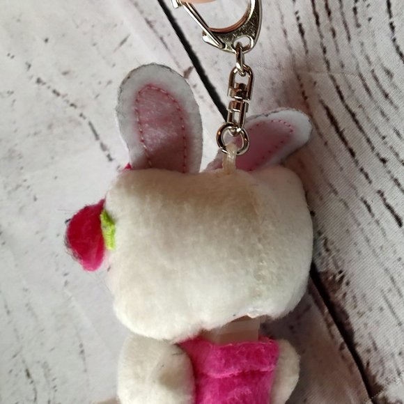 Hello Kitty PEZ Candy Dispenser Plush Clip Key Chain Sanrio Pink 3' - Picture 3 of 6